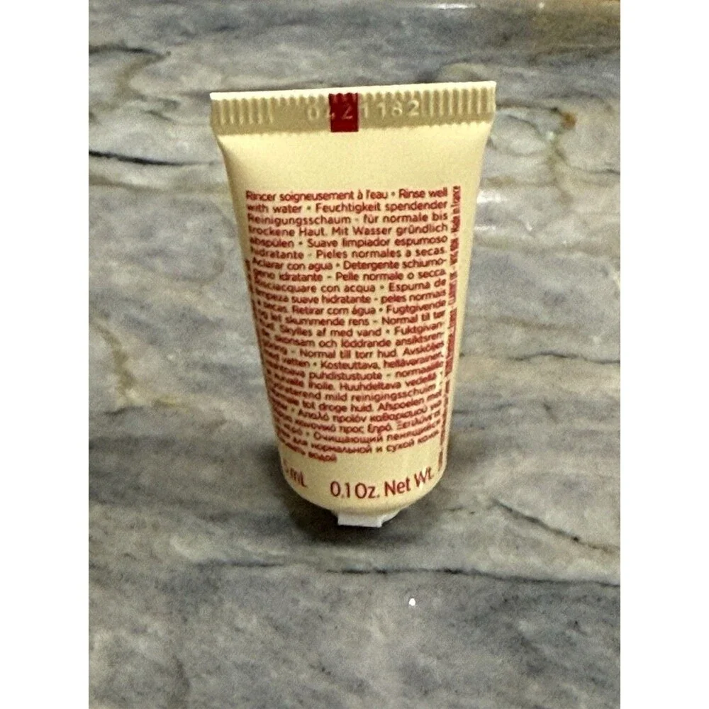 Clarins Gentle Foaming Cleanser Cottonseed 30mL 0.8oz + 5mL‎ Sample Set New